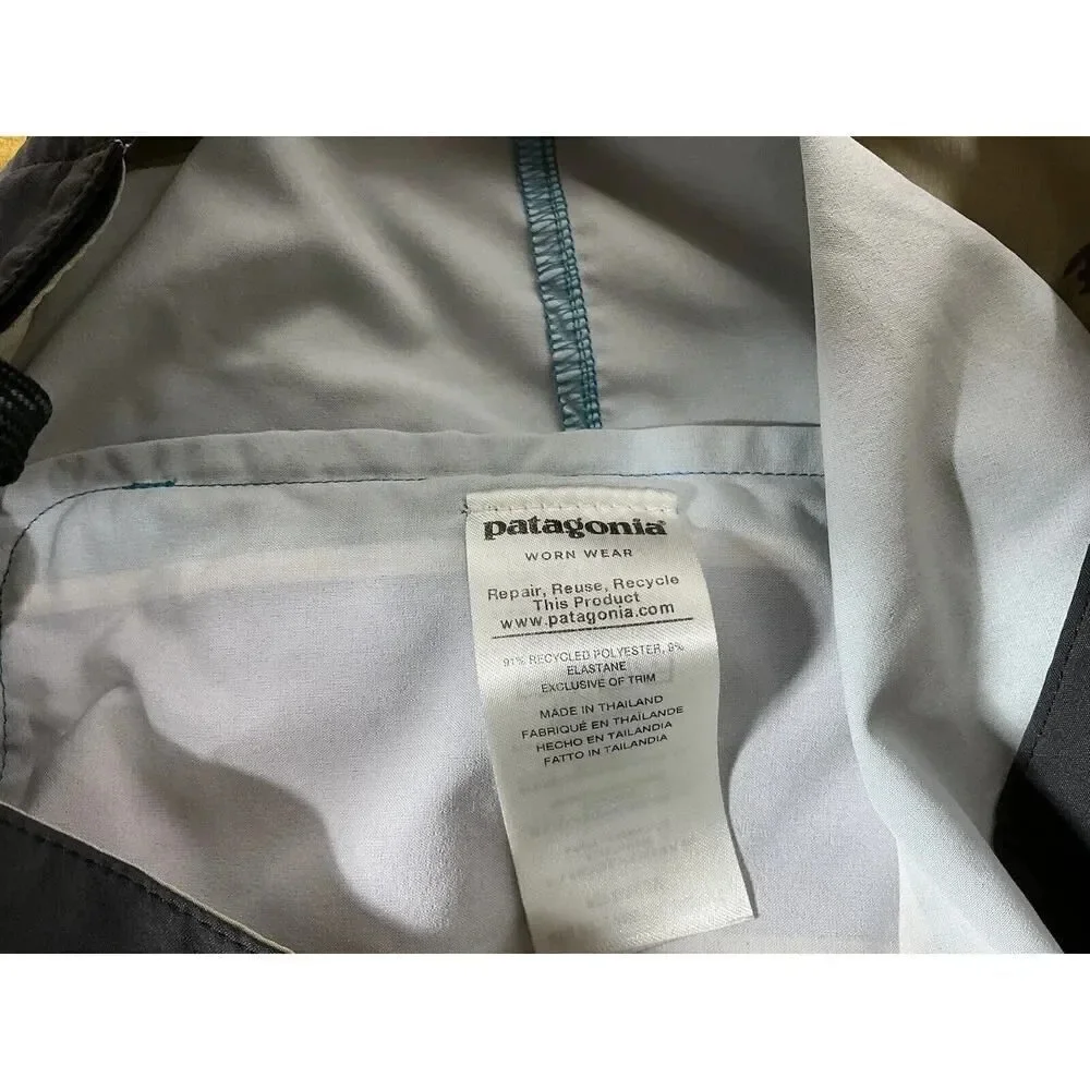 Patagonia Stretch Planing Board Swim Shorts Giant Stripe Mako Blue Men’s 28